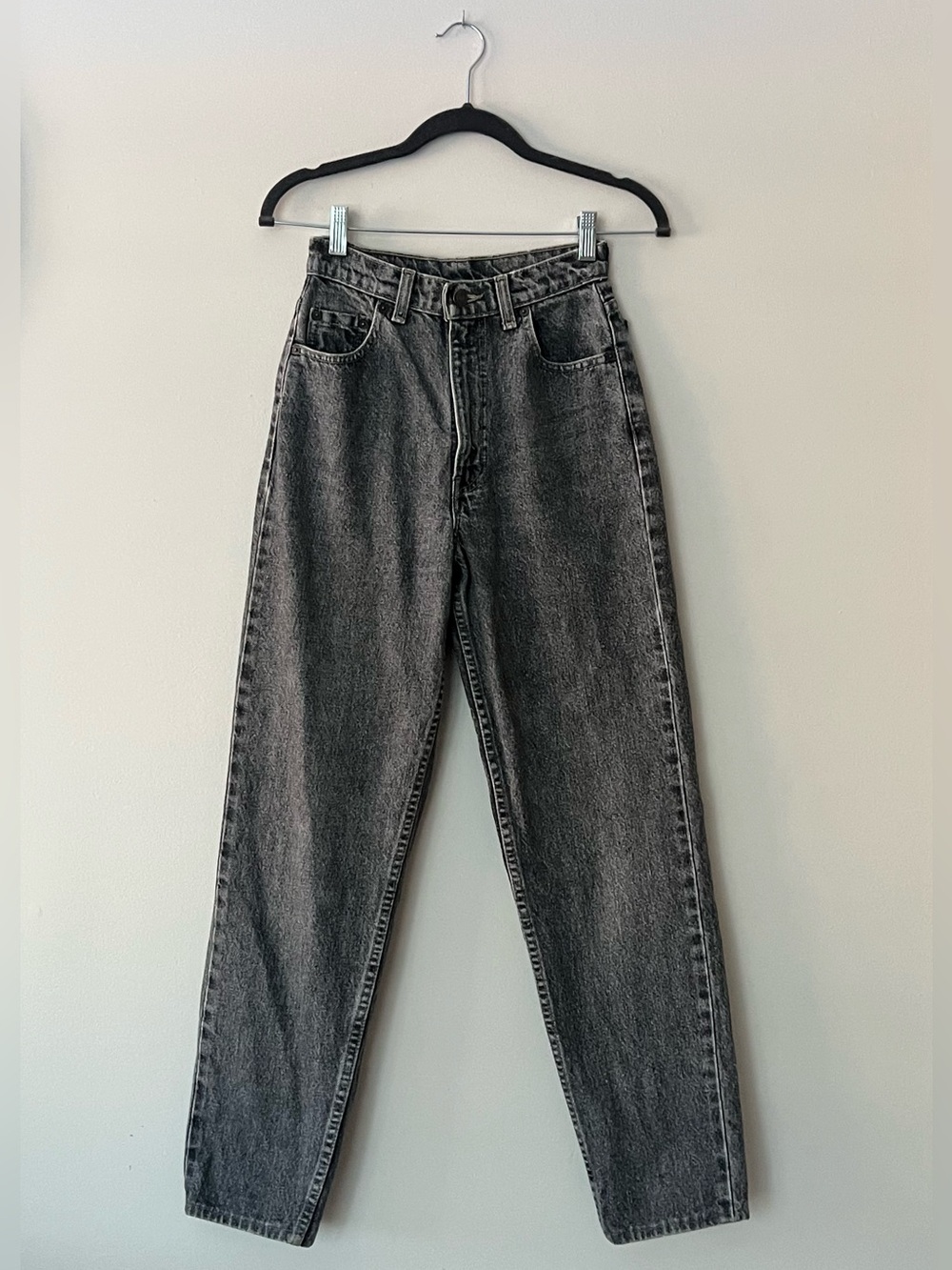 Vintage Levi’s 532 Grey Black Acid Wash High Rise Jeans Size 27